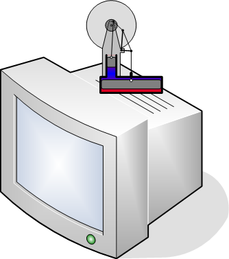 LTD Stirling engine on a computer