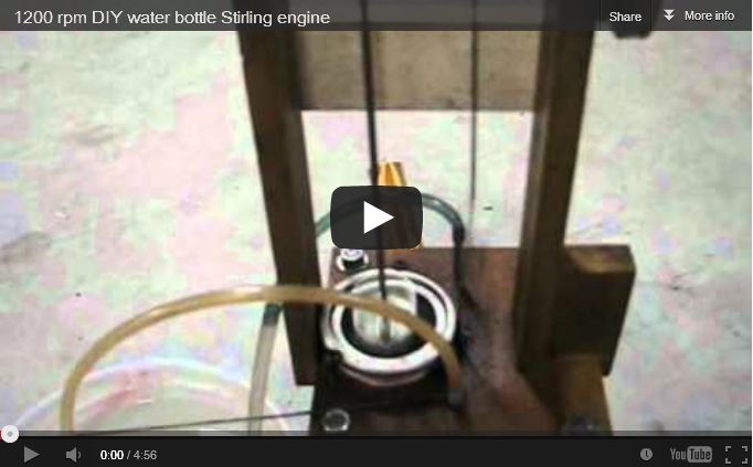 1200 rpm Stirling engine video by Approtechie