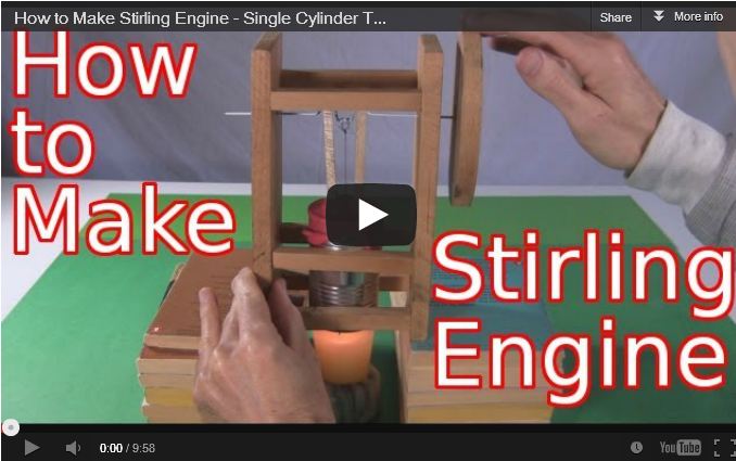Single Cylinder Stirling Engine How To