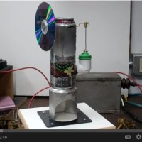 Soda can Stirling engine video
